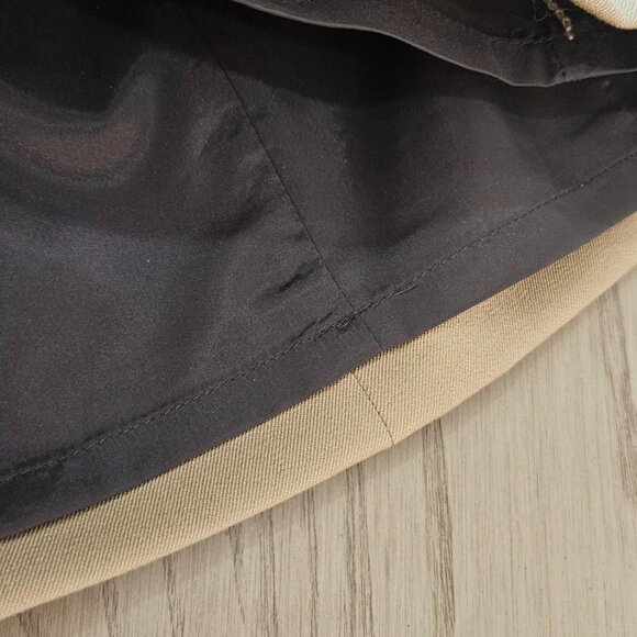 Express Camel Colored Skirt Women's XS (00) Lined - Polyester/Rayon/Spandex - Picture 6 of 15